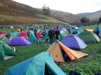 Tents at the KIMM - when it was still dry!