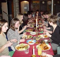 [The VM dinner - a highly civilised affair!]