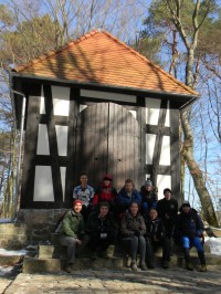 Group photo in by a chapel in Zamkowa Gora