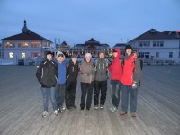 Most of the group on Sopot pier
